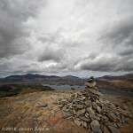 Catbells Cairn, looking North towards Skiddaw